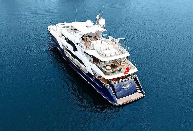 a ship in the water aboard QUEEN D Yacht for Sale