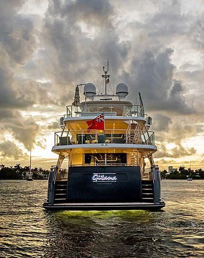 a boat on the water aboard QUEEN D Yacht for Sale