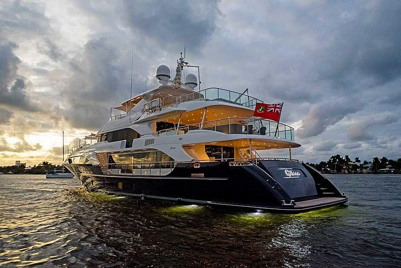 a boat on the water aboard QUEEN D Yacht for Sale