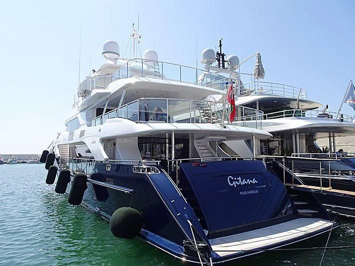 a boat on the water aboard QUEEN D Yacht for Sale