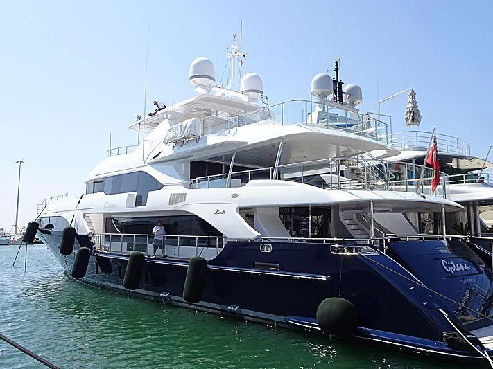 a boat on the water aboard QUEEN D Yacht for Sale