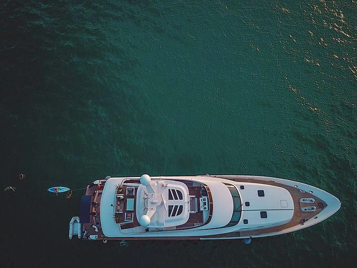 a boat on the water aboard GHANIM Yacht for Sale