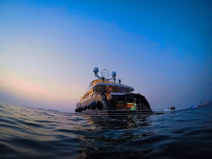 a boat on the water aboard GHANIM Yacht for Sale