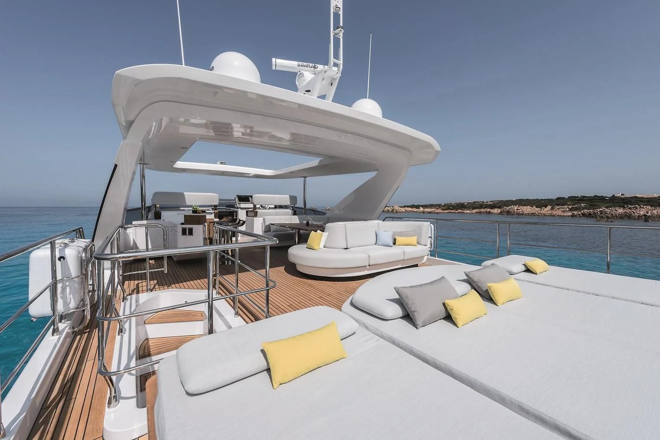 a boat on a boat aboard AZIMUT GRANDE 26/25 Yacht for Sale