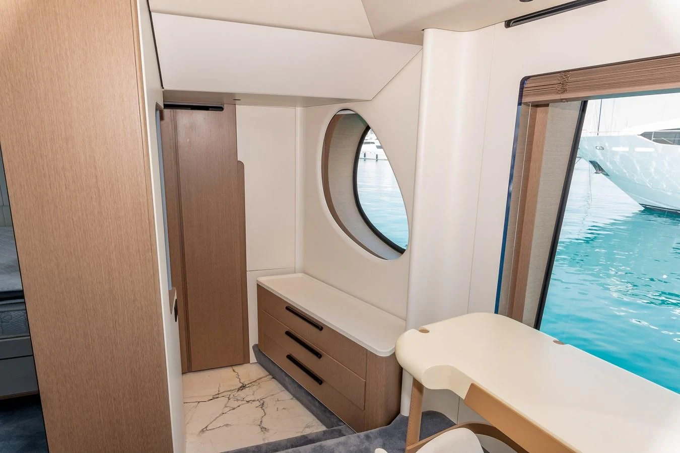 a room with a window and a sink aboard AZIMUT GRANDE 26/25 Yacht for Sale