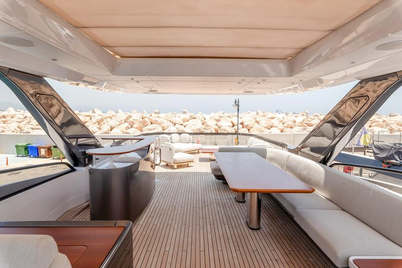 inside of a boat aboard AZIMUT GRANDE 26/25 Yacht for Sale