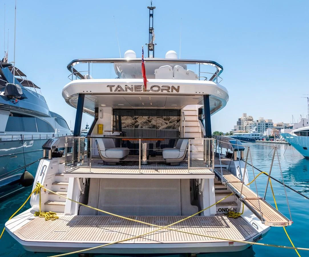 a large ship docked aboard AZIMUT GRANDE 26/25 Yacht for Sale