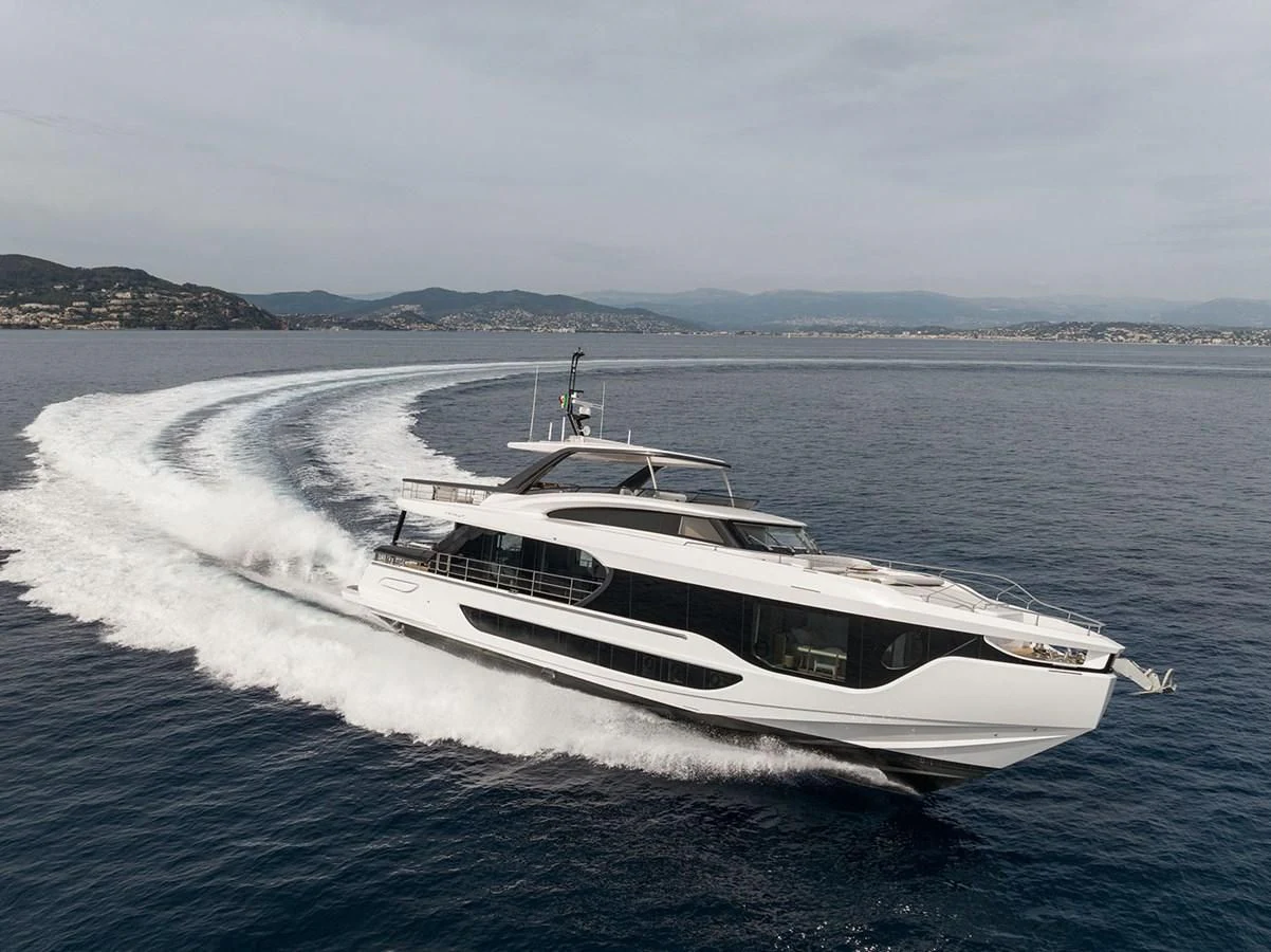 a boat on the water aboard AZIMUT GRANDE 26/25 Yacht for Sale
