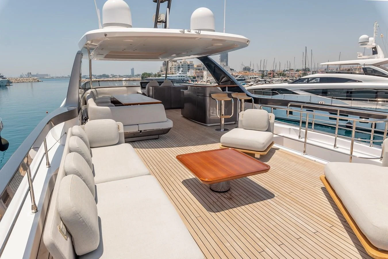 a boat on the water aboard AZIMUT GRANDE 26/25 Yacht for Sale