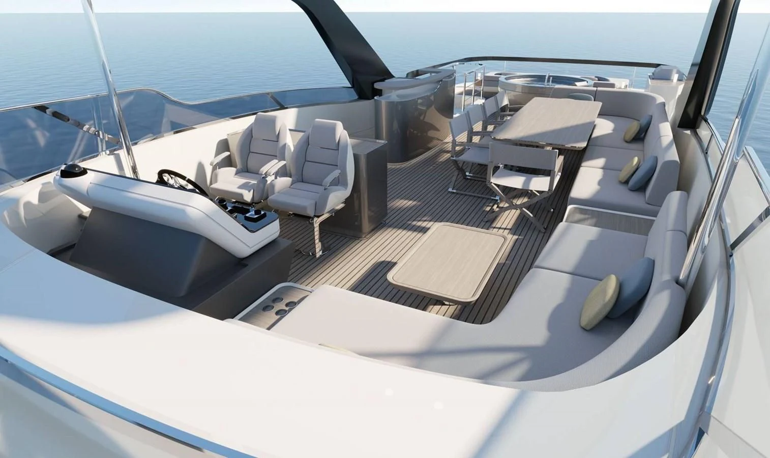 a boat on the water aboard AZIMUT GRANDE 26/25 Yacht for Sale