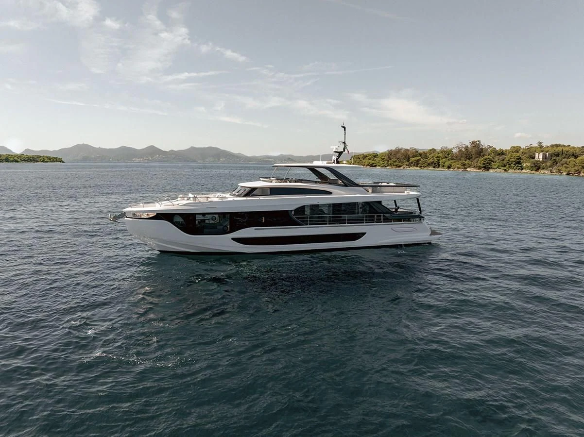 a boat on the water aboard AZIMUT GRANDE 26/25 Yacht for Sale