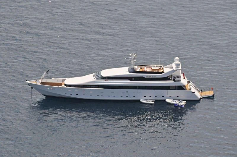 a boat in the water aboard IMAN Yacht for Sale