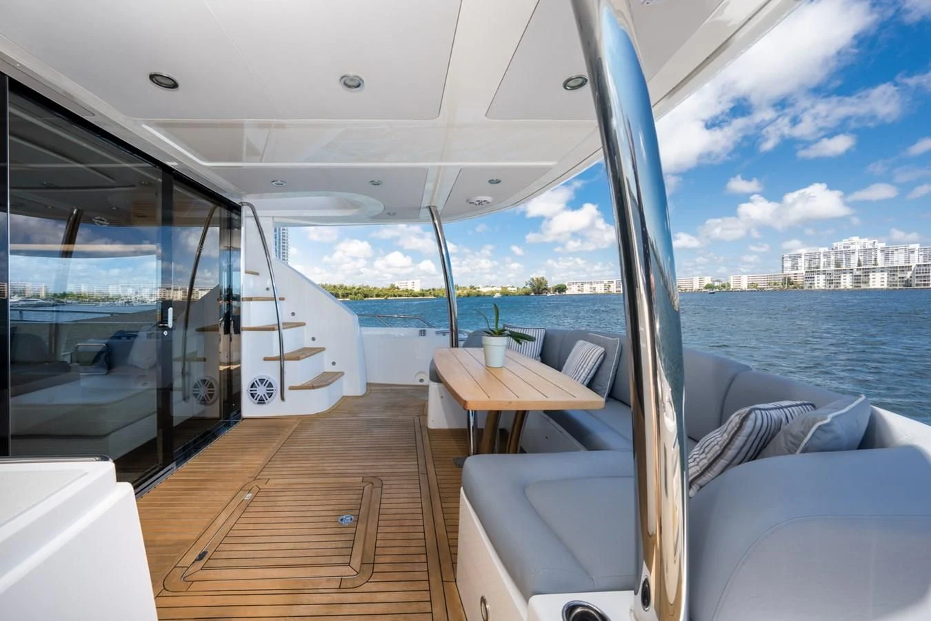 a boat on the water aboard SUNSEEKER 75 YACHT Yacht for Sale