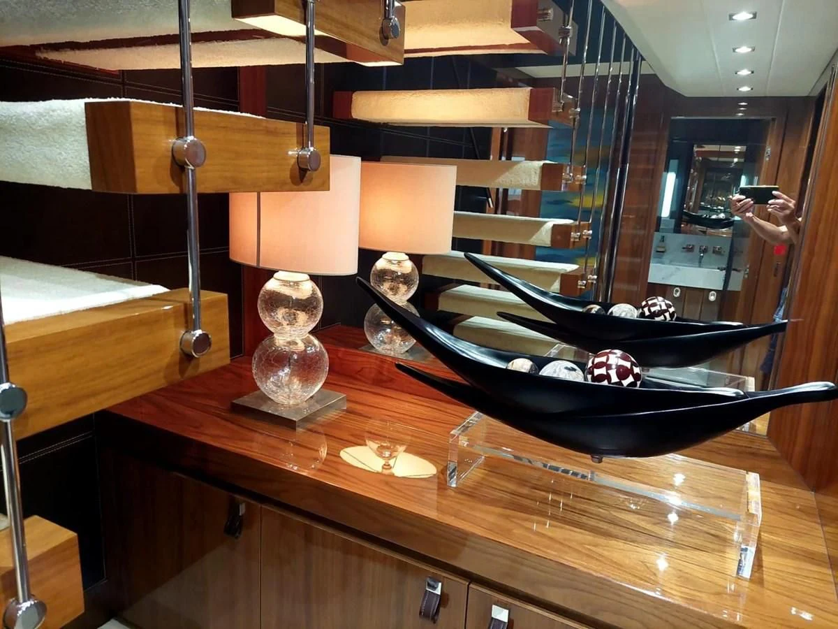 a museum display of a skull aboard SUNSEEKER 75 YACHT Yacht for Sale