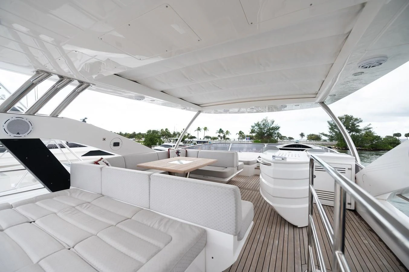 a boat on the water aboard SUNSEEKER 75 YACHT Yacht for Sale