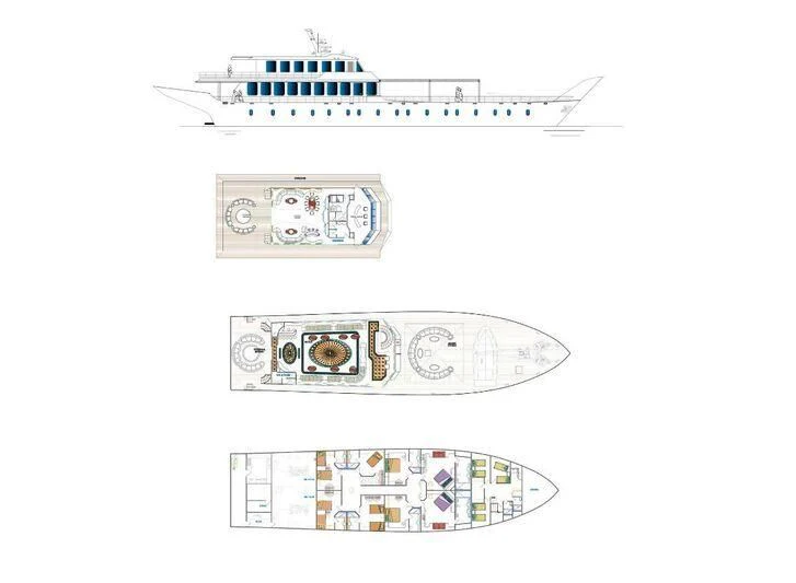 diagram aboard WARSAN Yacht for Sale