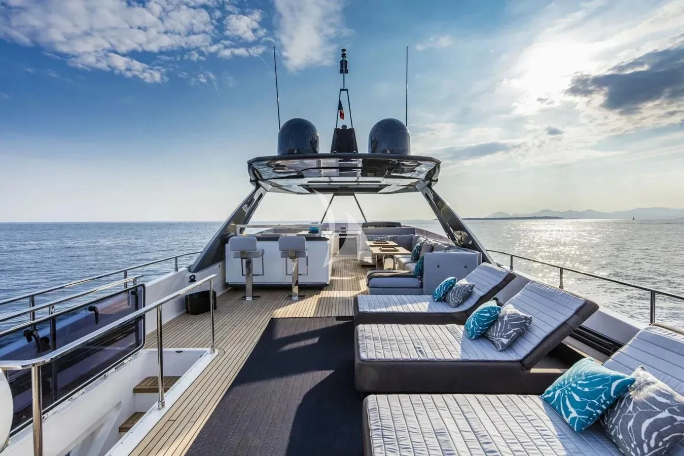 a boat on a deck aboard DATE NIGHT Yacht for Sale