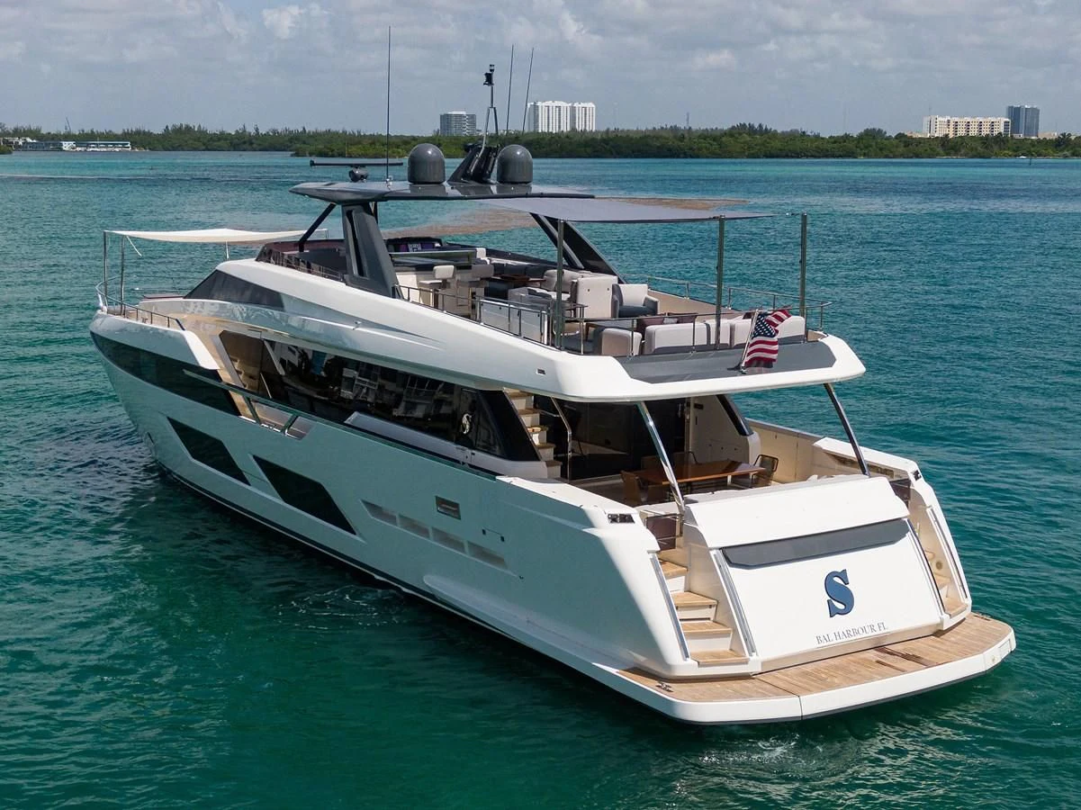 a boat on the water aboard DATE NIGHT Yacht for Sale