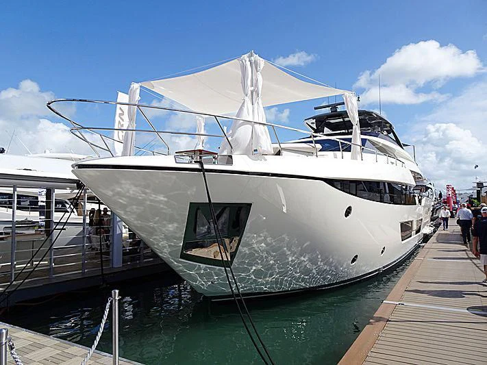 a large white boat aboard DATE NIGHT Yacht for Sale