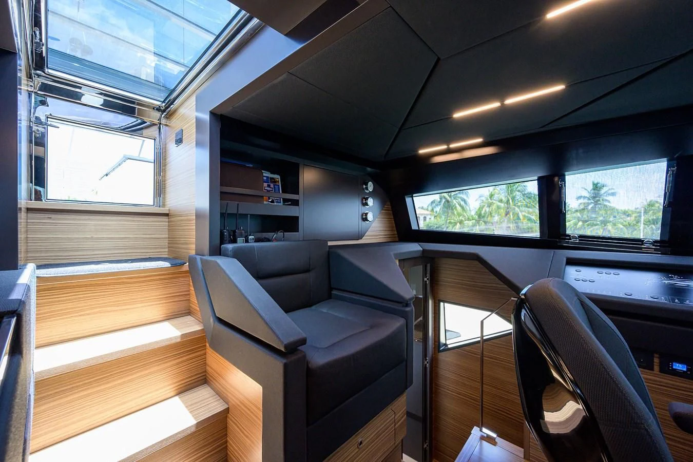 inside of a vehicle aboard DATE NIGHT Yacht for Sale