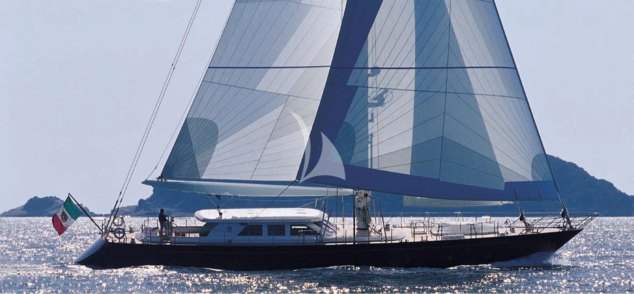 a boat on the water aboard HERITAGE M Yacht for Charter