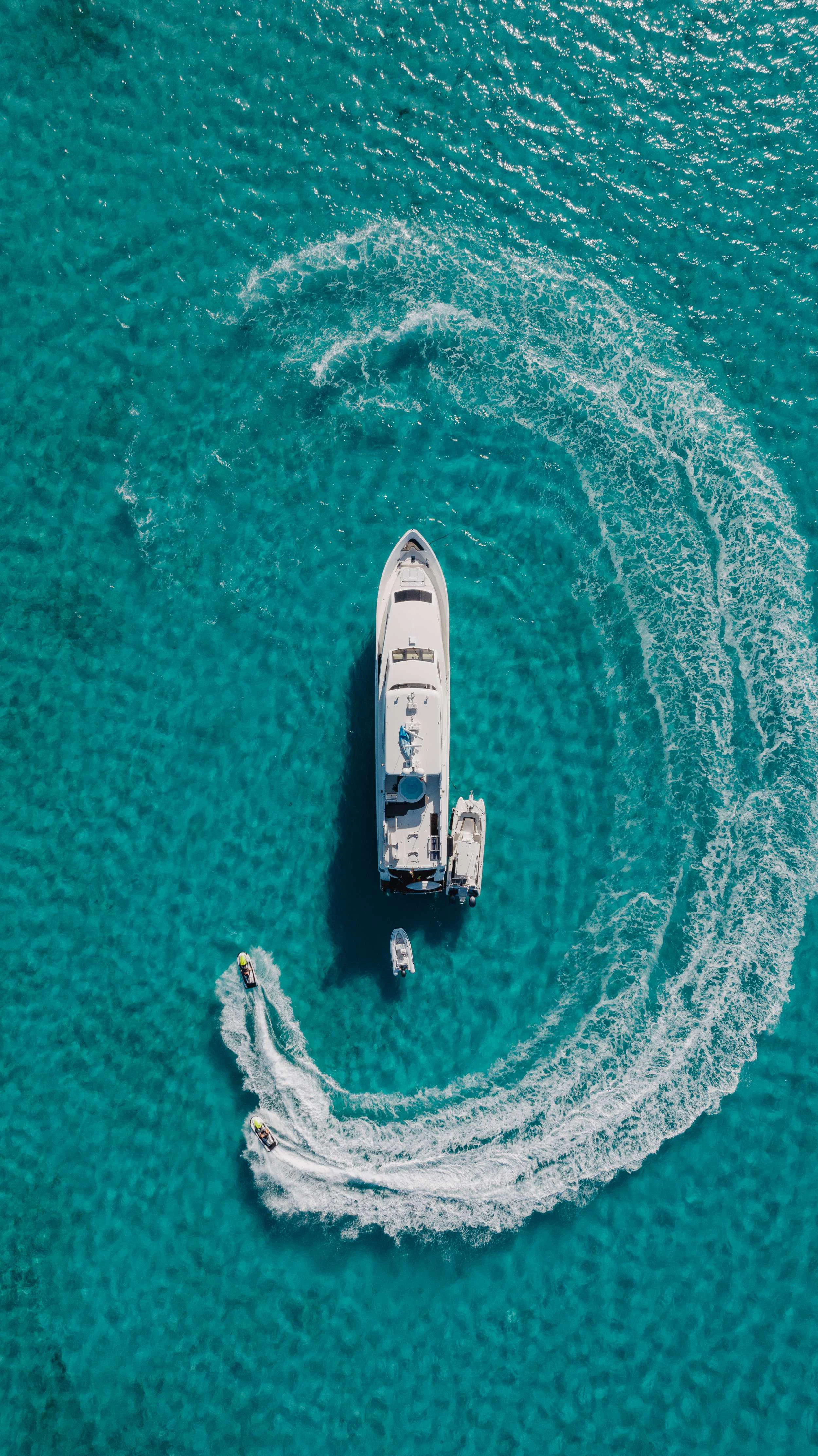 a boat in the water aboard VITESSE Yacht for Sale