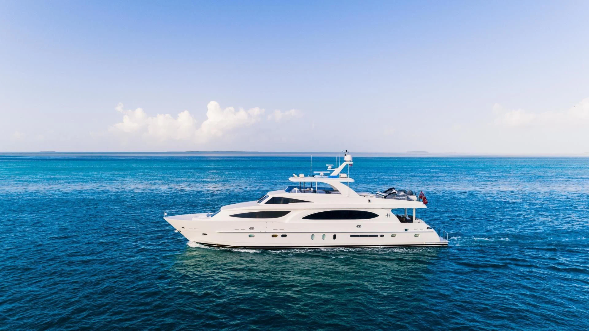 a white boat in the water aboard VITESSE Yacht for Sale