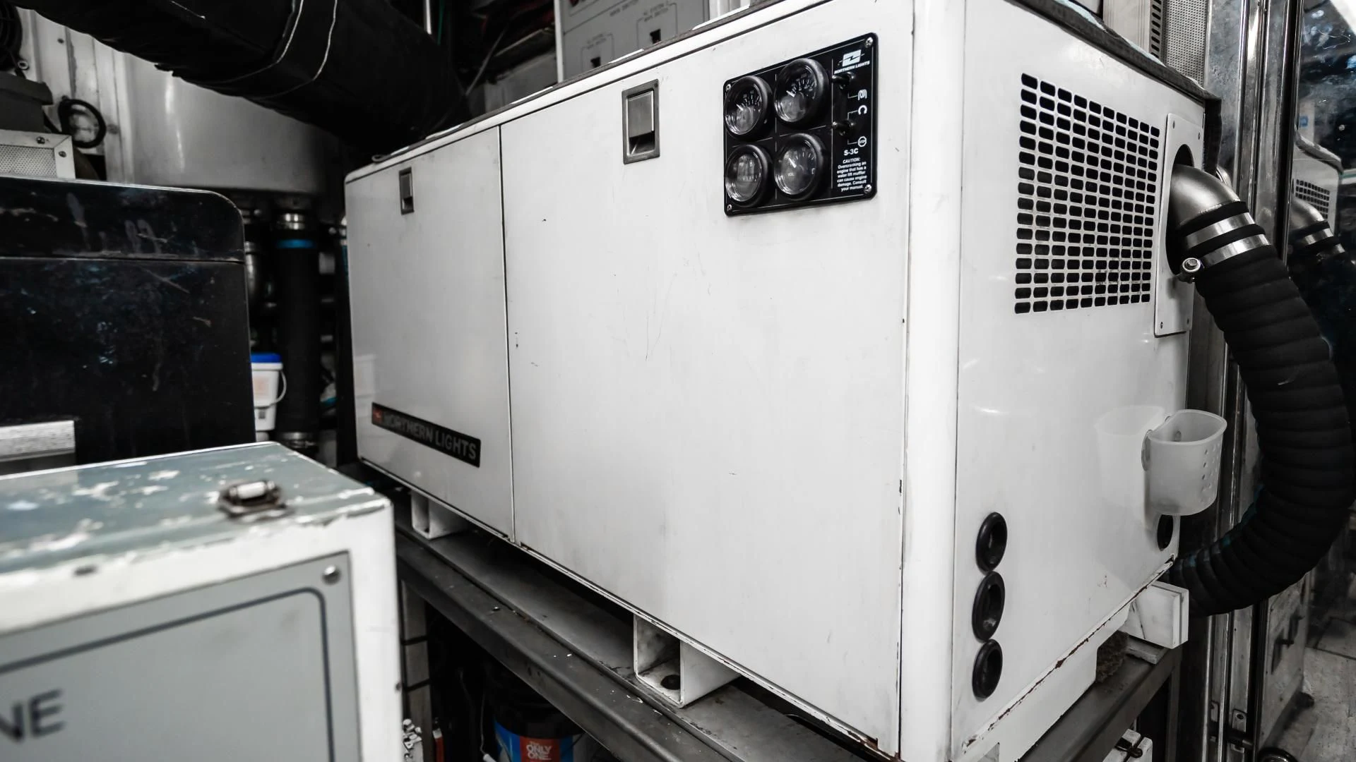 a machine in a room aboard VITESSE Yacht for Sale