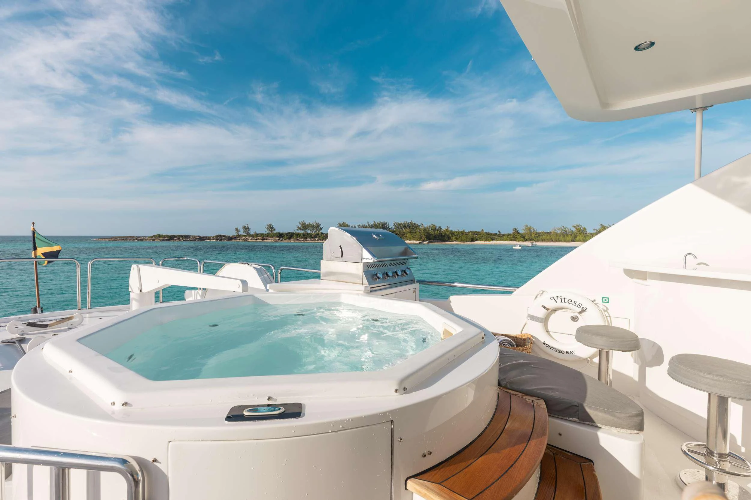 a boat on the water aboard VITESSE Yacht for Sale