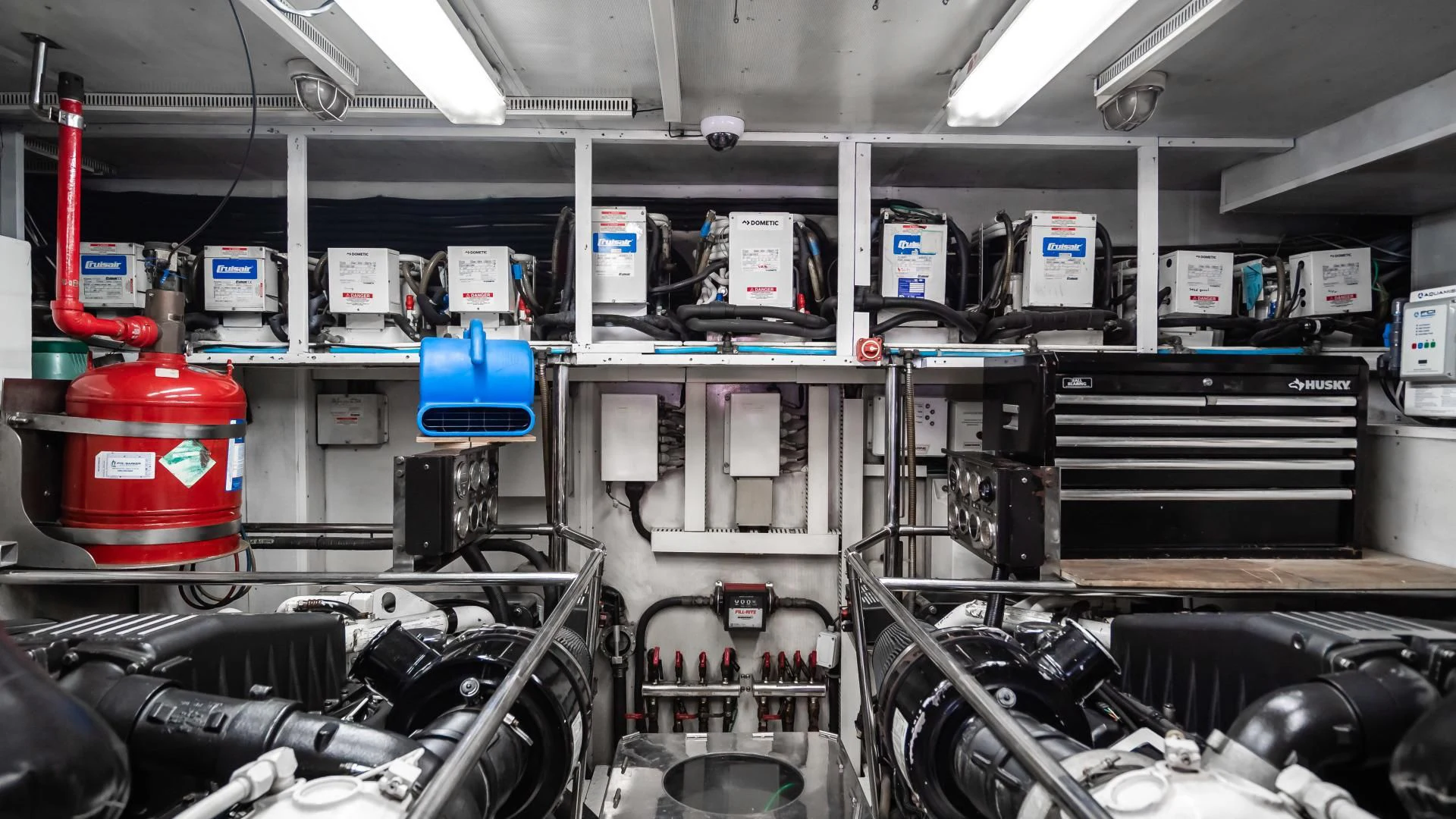 a room with machinery and equipment aboard VITESSE Yacht for Sale