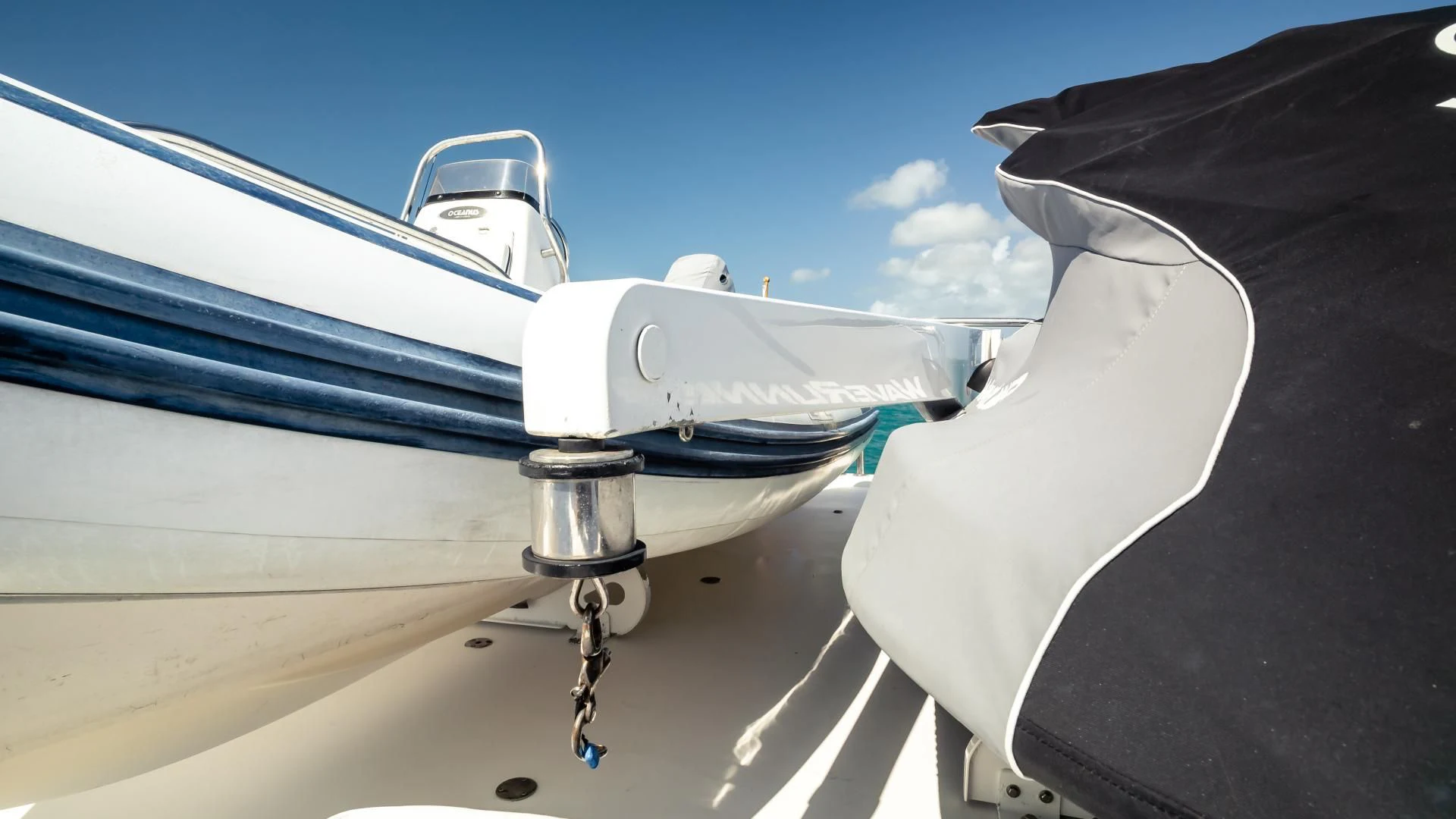 a close-up of a plane aboard VITESSE Yacht for Sale