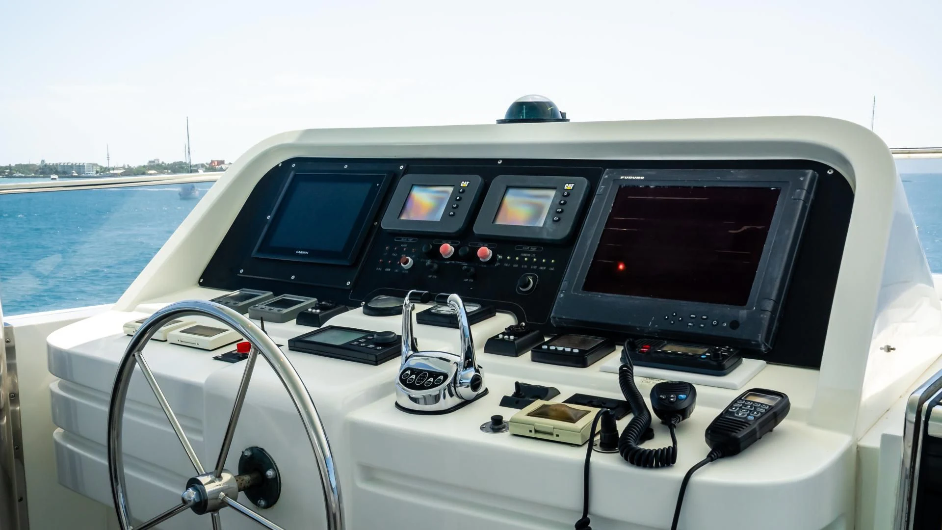 the inside of a boat aboard VITESSE Yacht for Sale