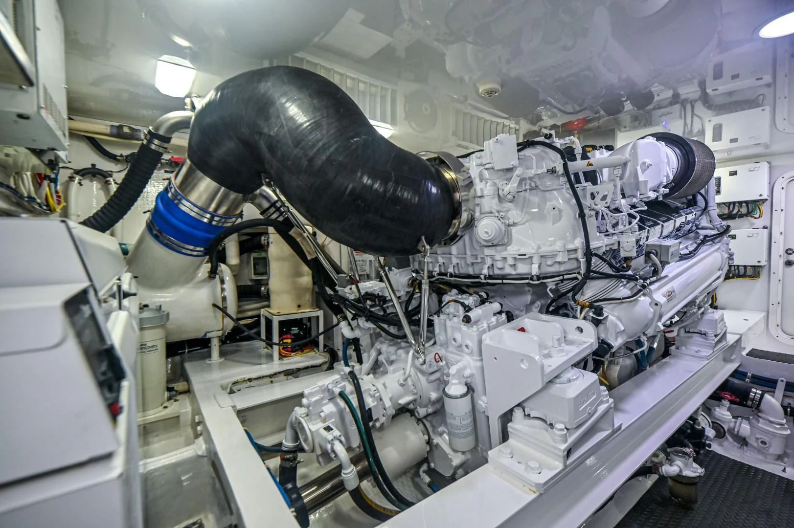 a machine with a large metal tube aboard GALATI  TRADE Yacht for Sale