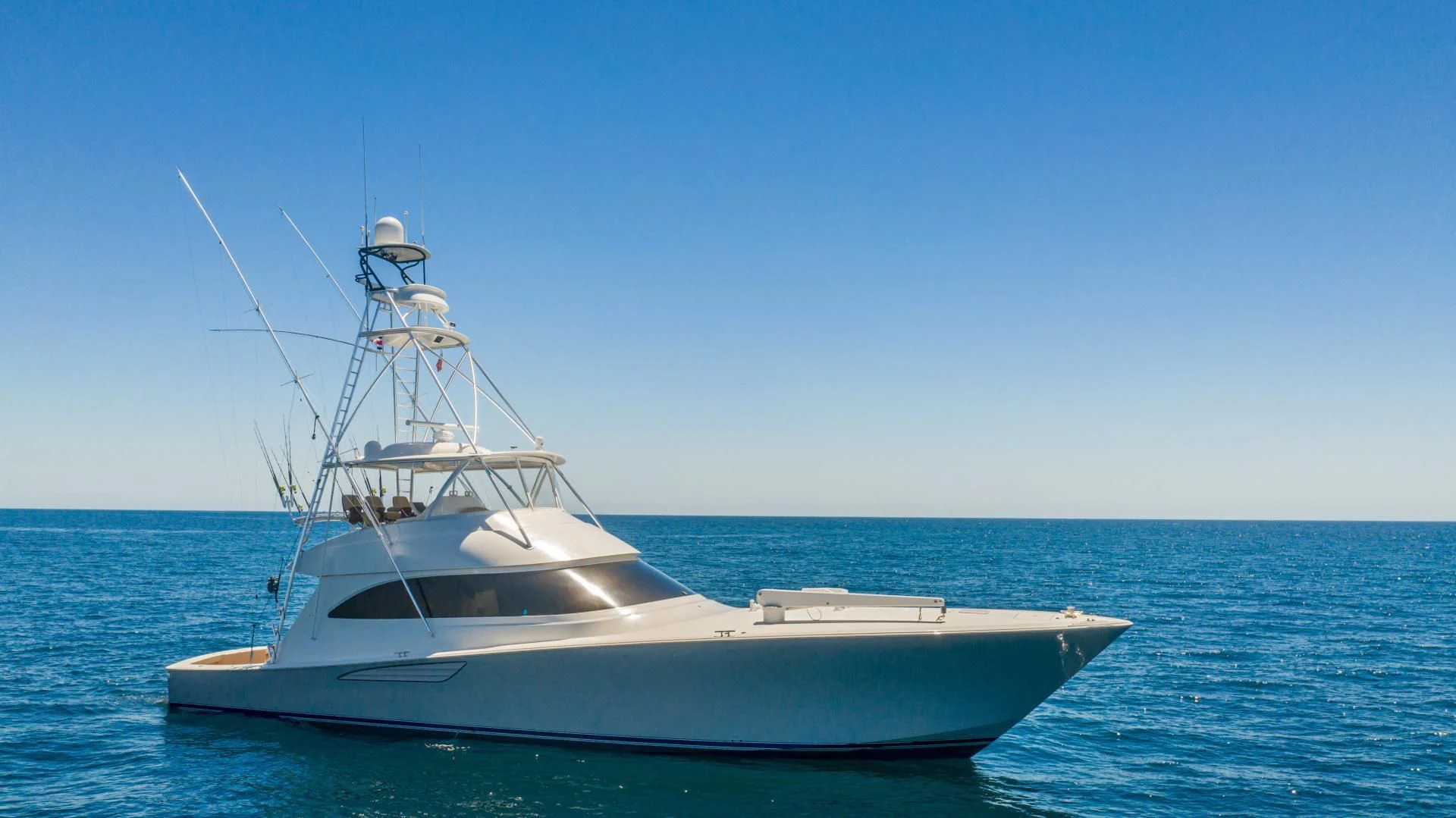 a white yacht in the water aboard GALATI  TRADE Yacht for Sale