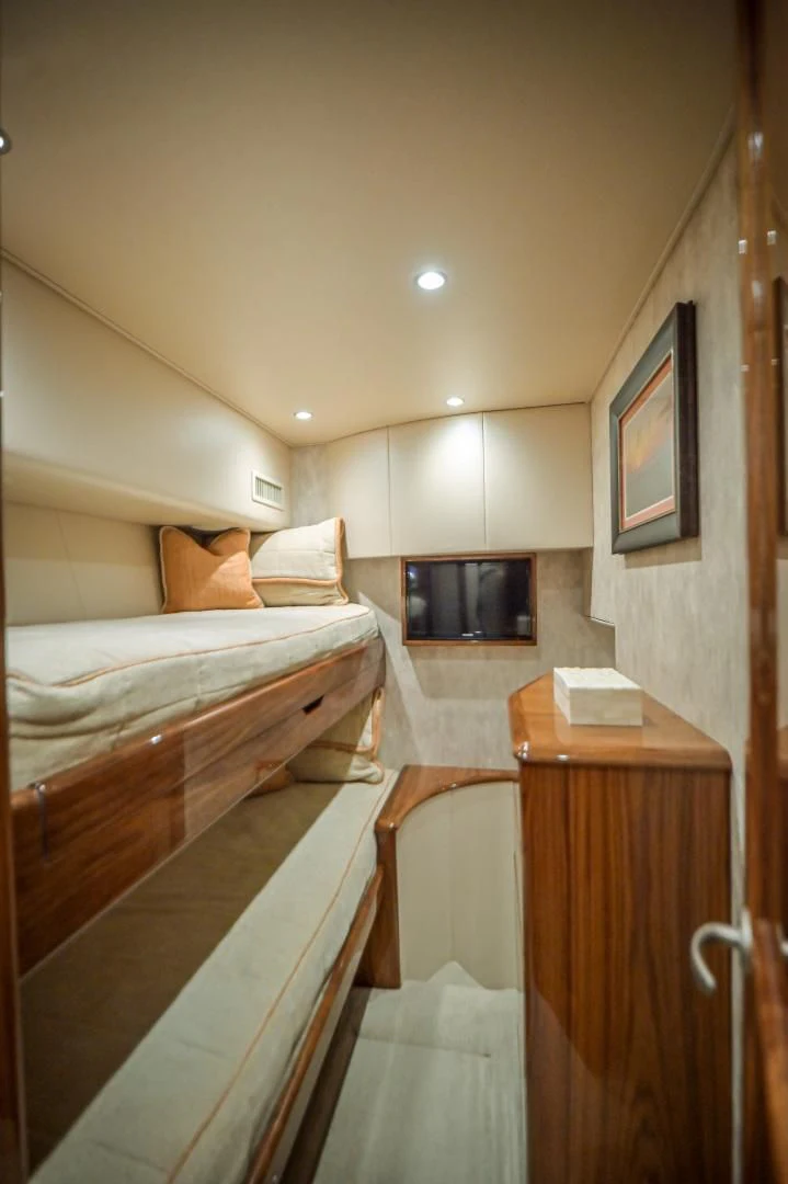 a couple of beds in a room aboard GALATI  TRADE Yacht for Sale