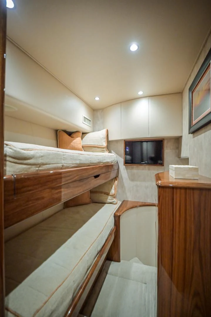 a room with two beds aboard GALATI  TRADE Yacht for Sale