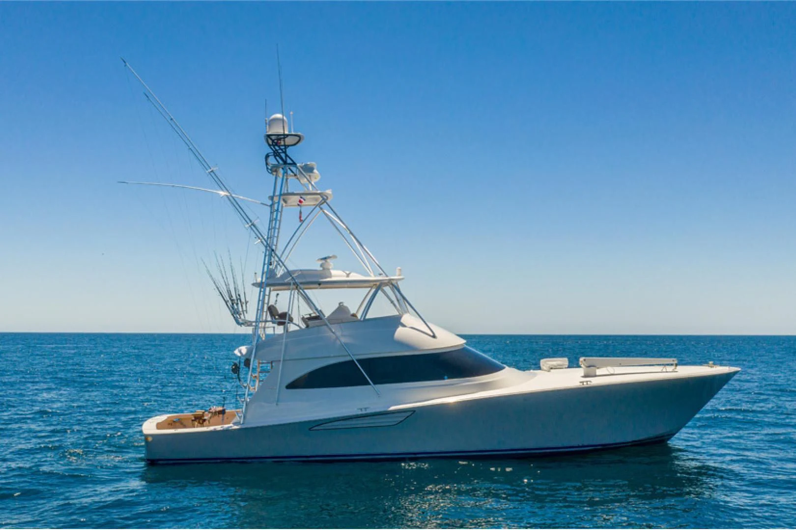 a white yacht in the water aboard GALATI  TRADE Yacht for Sale