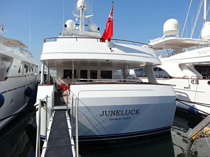 a group of boats in a harbor aboard HALCYON Yacht for Sale