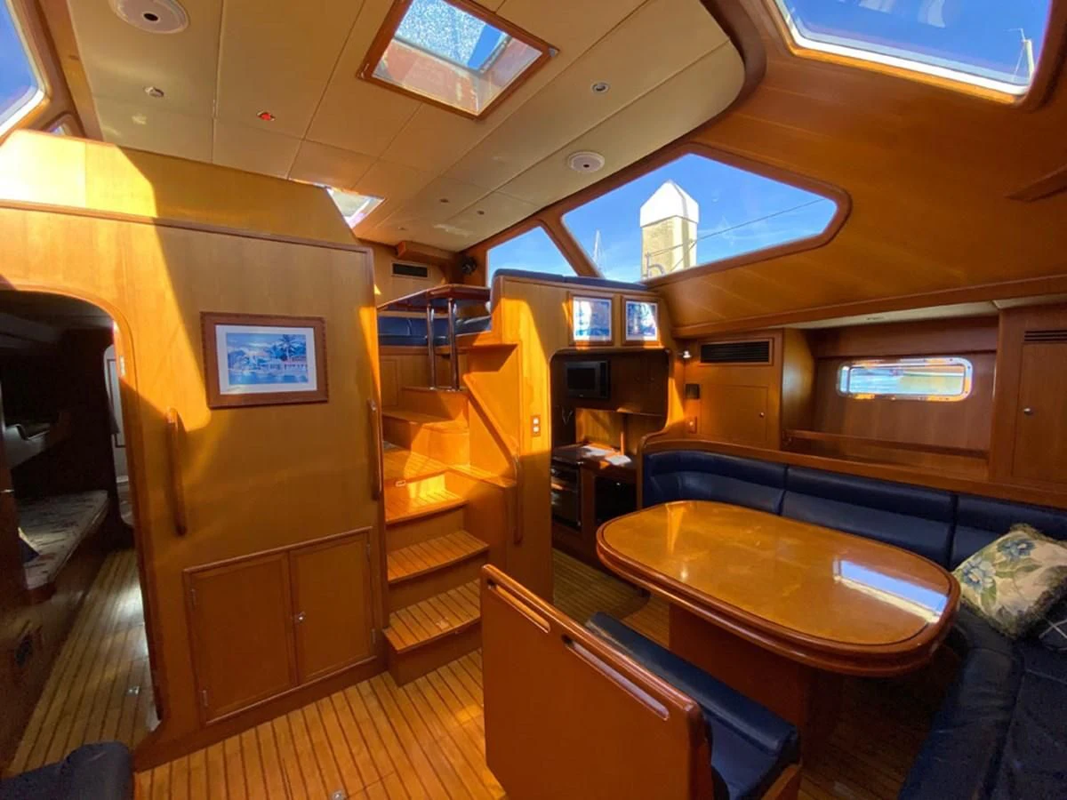 inside of a train aboard EL CACIQUE Yacht for Sale