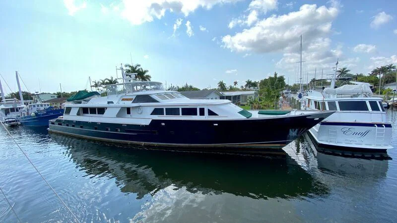 a group of boats in a harbor aboard NEWS Yacht for Sale