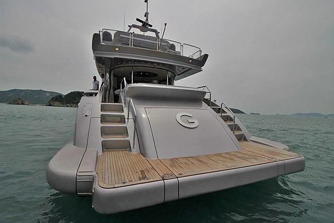 a boat in the water aboard G Yacht for Sale
