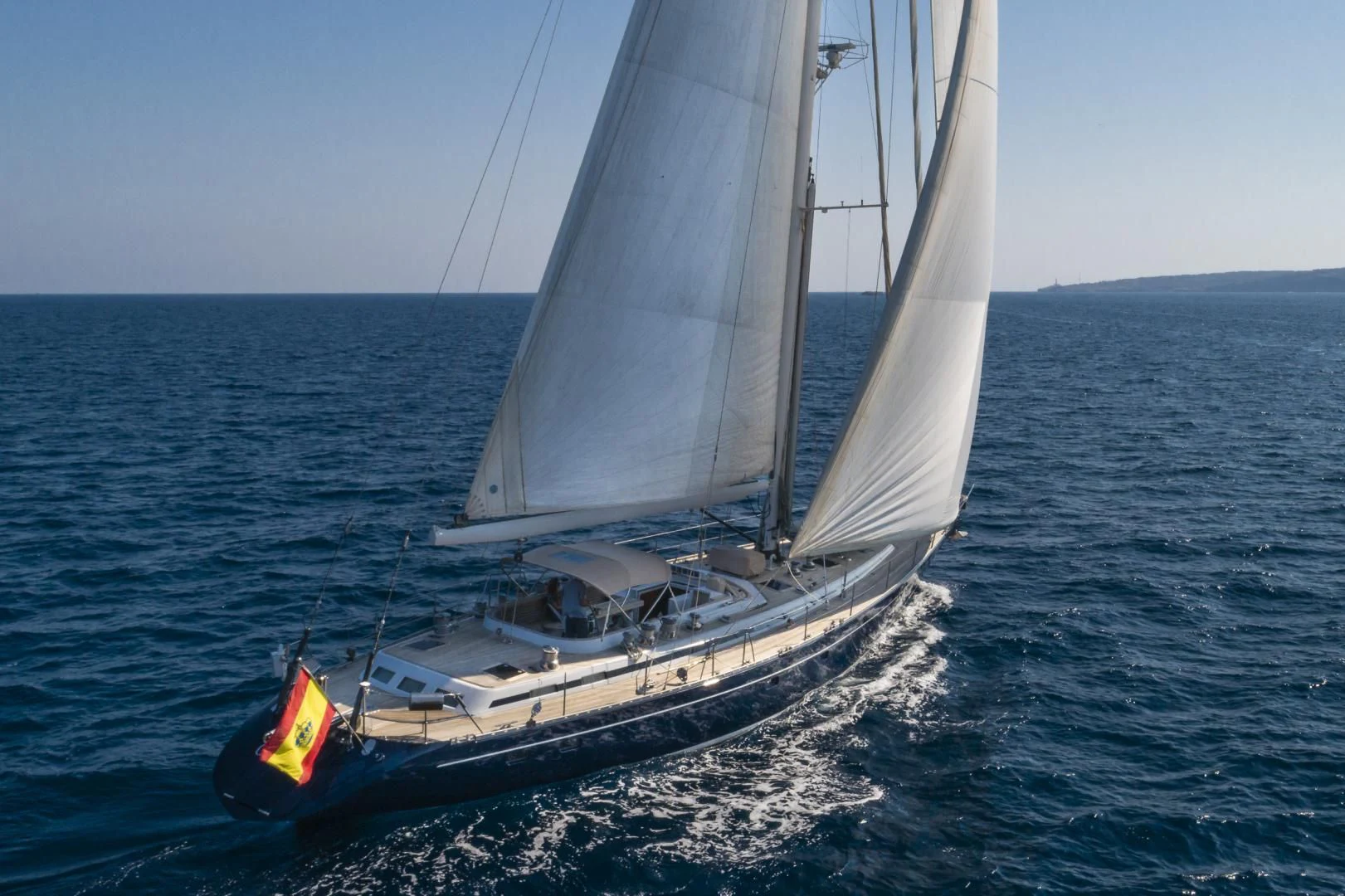 a sailboat on the water aboard CRYSTAL Yacht for Sale