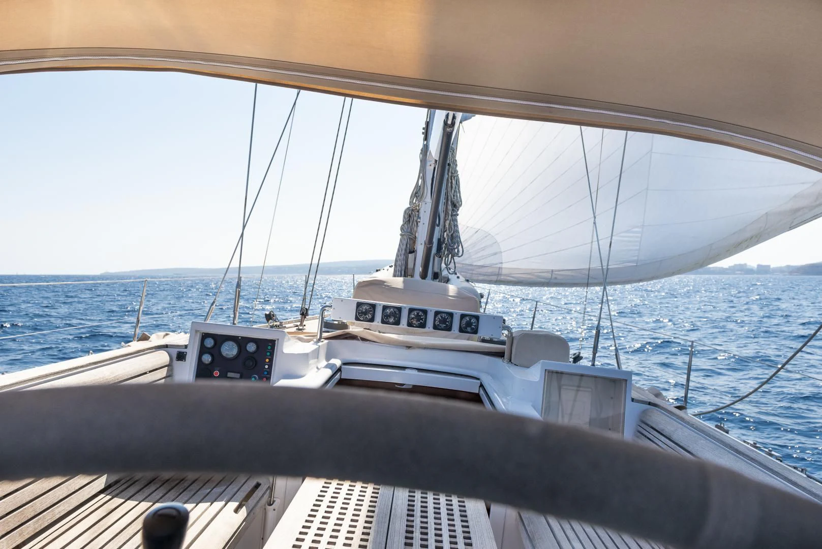 a boat on the water aboard CRYSTAL Yacht for Sale