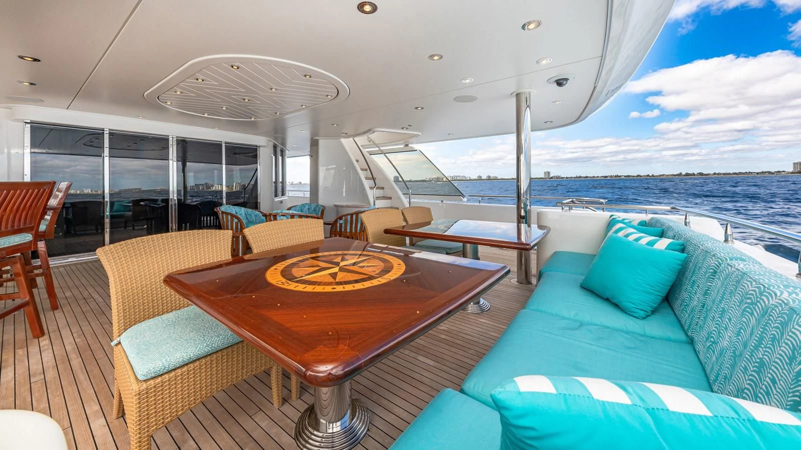 a boat on the water aboard BLUE TIME Yacht for Sale