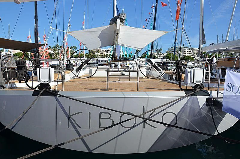 a boat with a white canopy aboard KIBOKO TRES Yacht for Sale