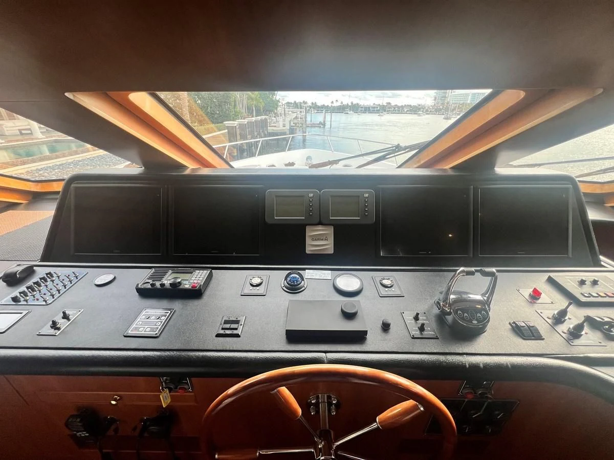 the inside of a car aboard ROXY MARIA Yacht for Sale