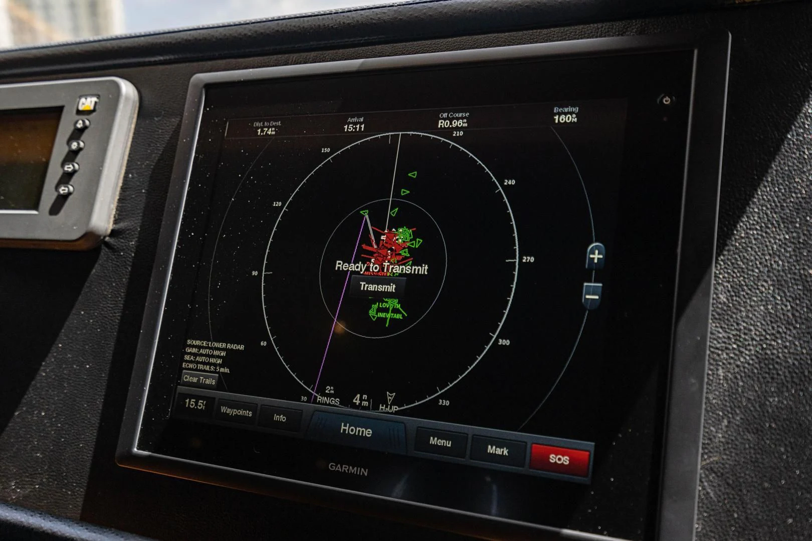 a black digital device aboard ROXY MARIA Yacht for Sale