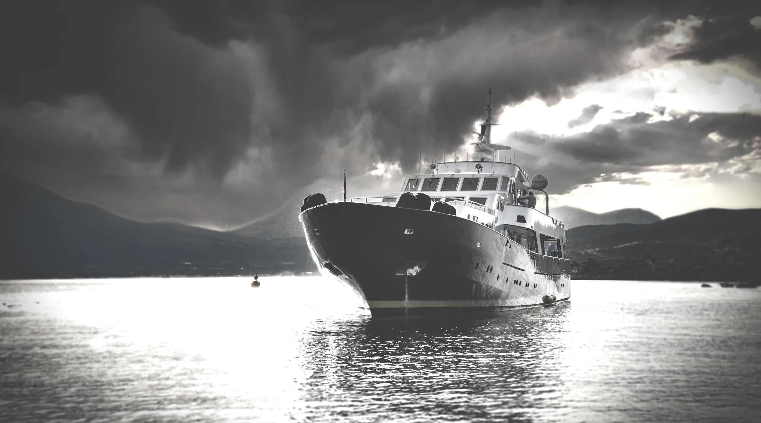 a boat on the water aboard SOMETHING COOL Yacht for Charter
