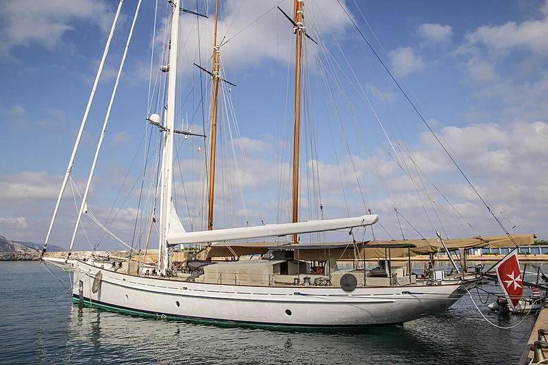 a boat on the water aboard URIEL Yacht for Sale