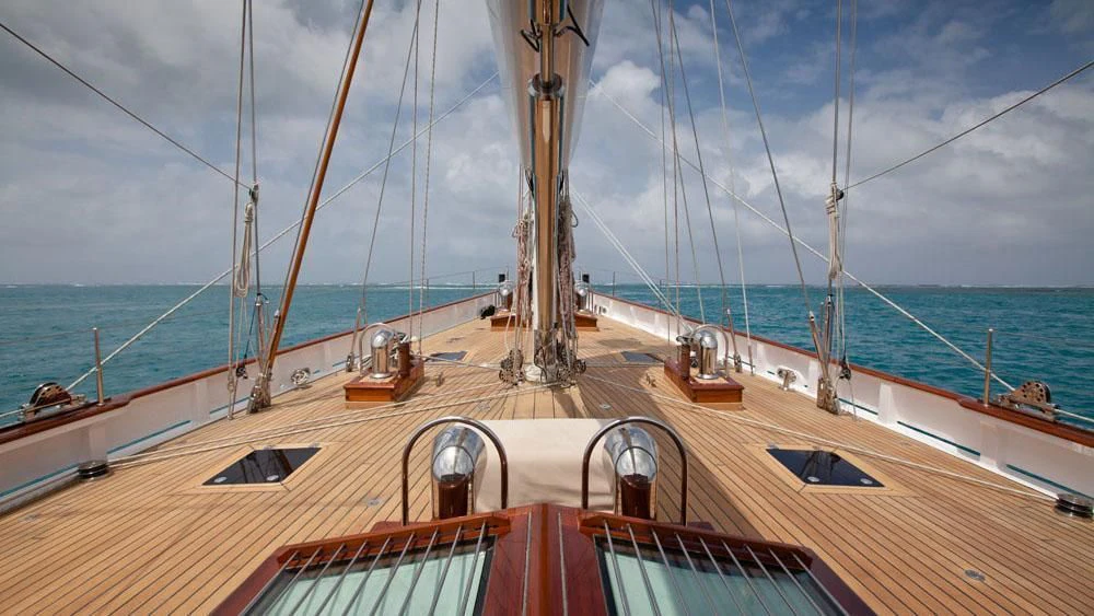 a boat on the water aboard URIEL Yacht for Sale
